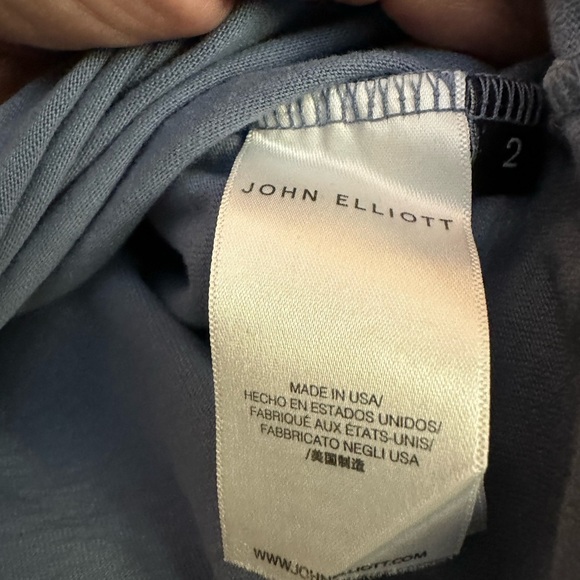 JOHN ELLIOTT Folsom Raw Edge Cropped Tee - Picture 4 of 5